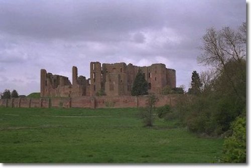 Kenilworth Castle, Warwickshire. Looking over the great lake
