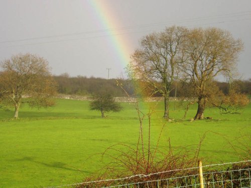 Rainbow over Wartbarrow, Allithwaite, Cumbria