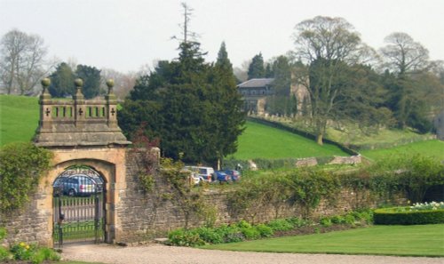 St.Mary's church from Tissington Hall, Derbyshire