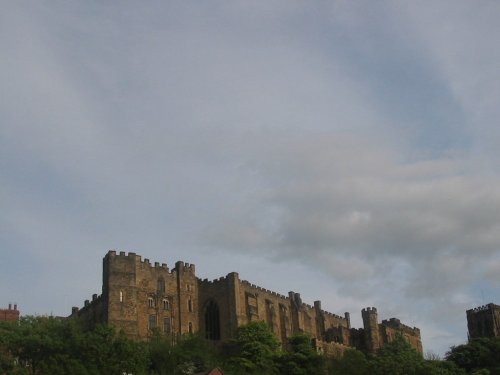 Durham Castle from the river side, next to bridge