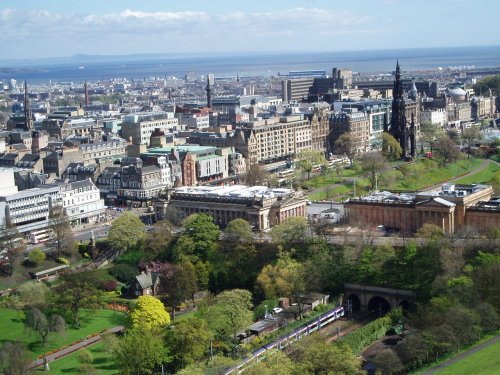 view over Edinburgh