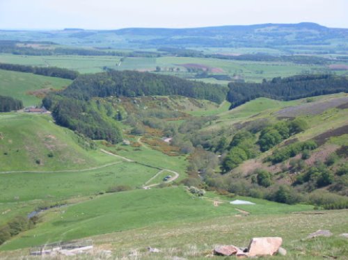 From the Cheviots, Northumberland, looking down into Happy Valley