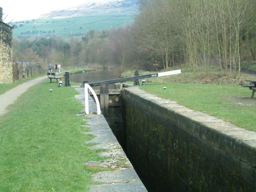 Canal at Mossley, Greater Manchester