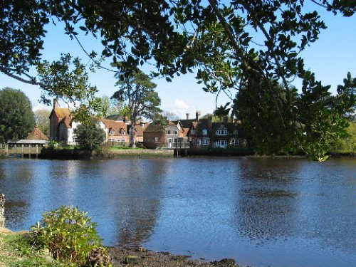 Beaulieu village from across the House