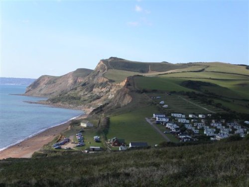On the coastal walk between West Bay and Charmouth, Dorset