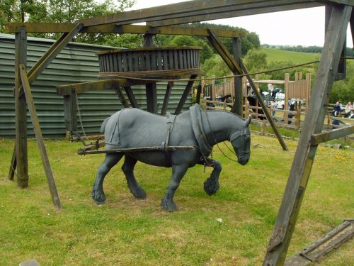 Model of a working pit pony.