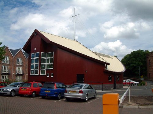 Scout Hut, in the old port area, Chester.  built to the shape of a ship