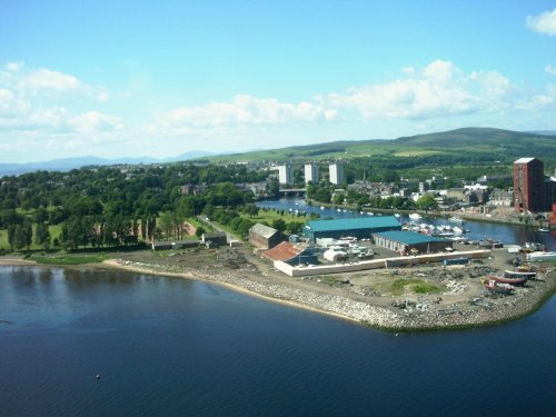 A view of Dumbarton from the Castle