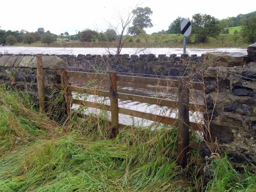 River Ribble in flood at West Bradford (July 2004), Lancashire