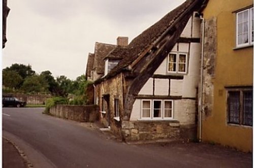 14th Century Cruck House in Lacock,  Wiltshire