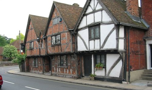 Half timbered building