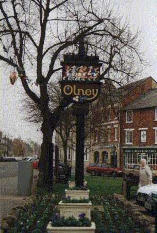 Olney Sign, Buckinghamshire