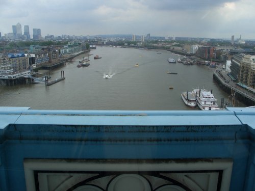 Looking East from Tower Bridge, London