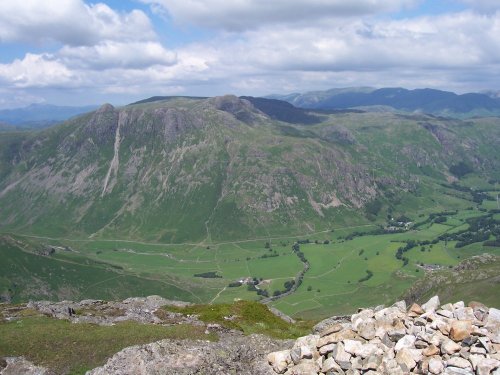 Langdale and Langdale Pikes from Pike of Blisco