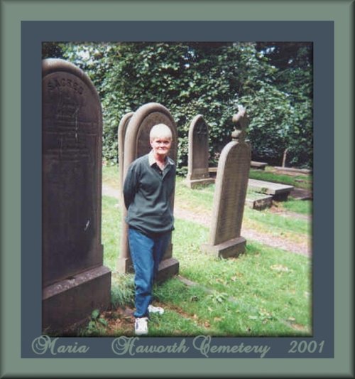 Bottom line....me and cemeteries go together!! Haworth Cemetery, Yorkshire.