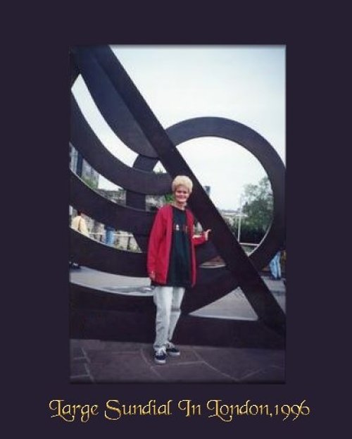 A HUGE sundial in London near Trafalgar Square