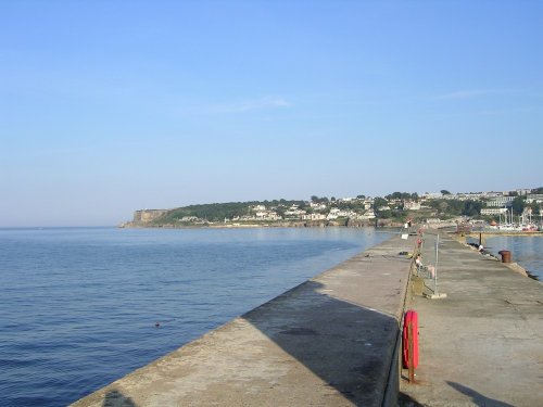 the end of the breakwater