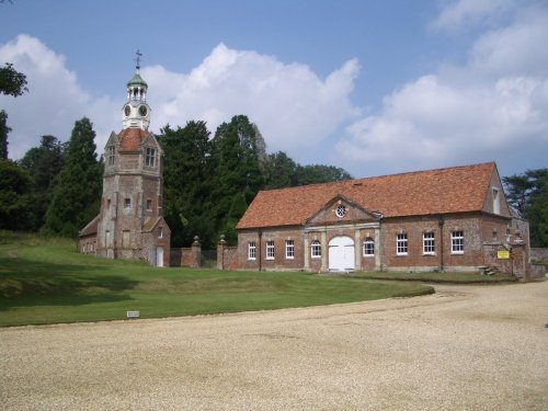 Water tower next to Breamore House