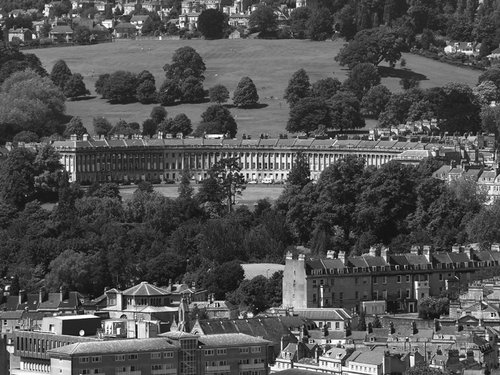 View of Royal Crescent, Bath, Somerset. Summer 2005