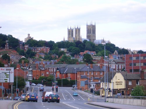 The Cathedral on the hill at Lincoln. It can be seen for some 20 miles in most directions.