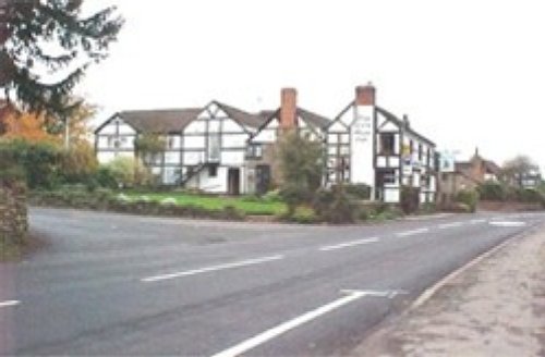 The Green Man Inn in the centre of the village of Fownhope, Herefordshire
