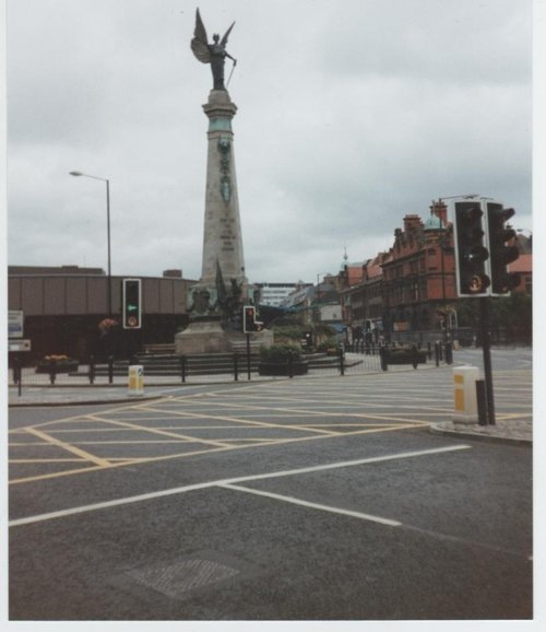 photograph of the South African
War Memorial at the Haymarket
Newcastle Upon Tyne.
