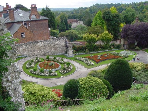 Guildford Castle gardens Surrey