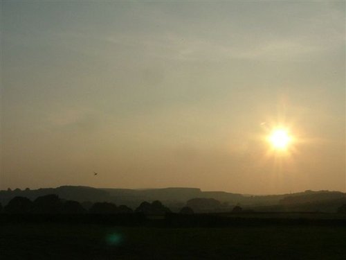 Sunset near Buxton, Derbyshire