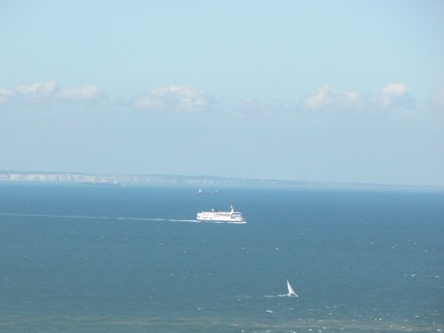 The channel and Kent as seen from France