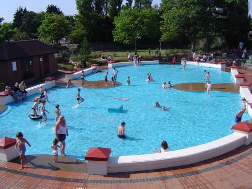 Paddling pool on the Cleethorpes seafront