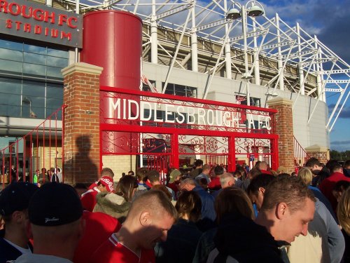 A picture of Riverside Stadium, Middlesbrough