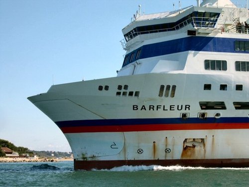 The Barfleur enters Poole Harbour, Dorset