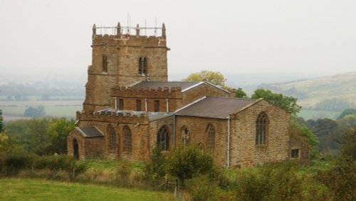 Walesby Church which sits on the Viking Way in the Lincolnshire Wolds