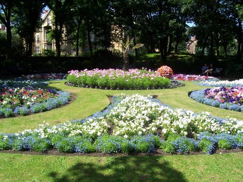 Flower garden in St Annes, Lancashire.