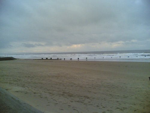 Mablethorpe Beach on a cold November day