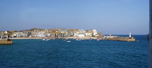 St Ives Harbour, Cornwall. October 2005.