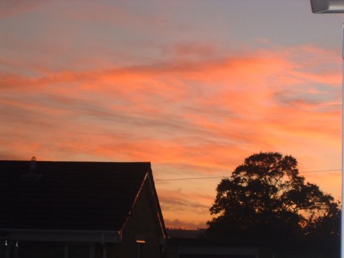 Sun Set in Coleford, Somerset