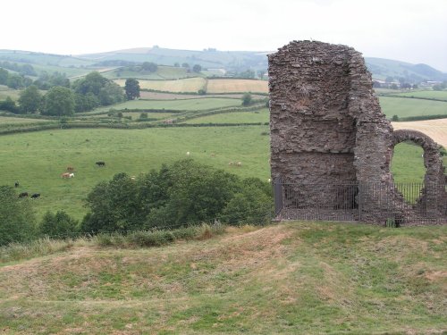 Clun Castle in South Shropshire