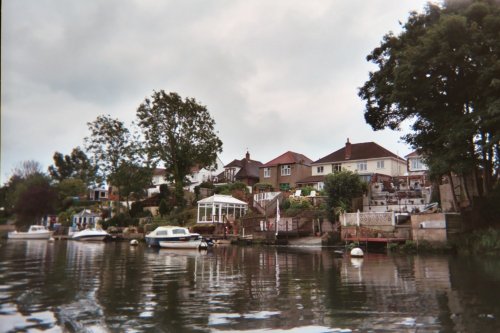 Homes on the waterfront, Christchurch, Dorset