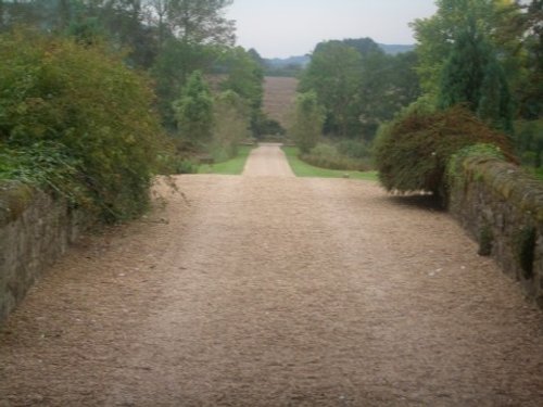 the driveway, Amberley Castle