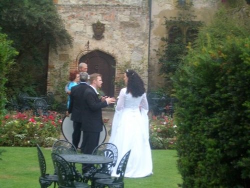 a wedding party, Amberley Castle