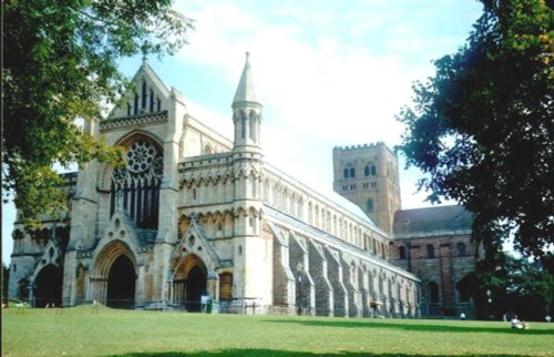 Cathedral in St Albans, Hertfordshire