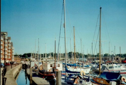 Neptun Quay and Marina in Ipswich, Suffolk