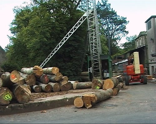 Chipping, Lancashire. Berry's chair works sawmill