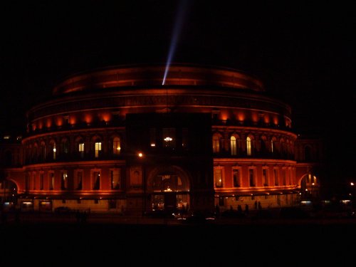 Royal Albert Hall at night