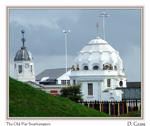 The Victorian Pier Dome, Southampton, viewed from the play area Mayflower Park