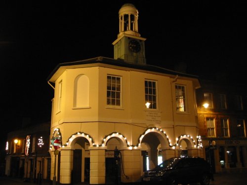 The Pepperpot at night, Godalming, Surrey