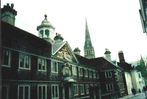 High Street in Salisbury, Wiltshire