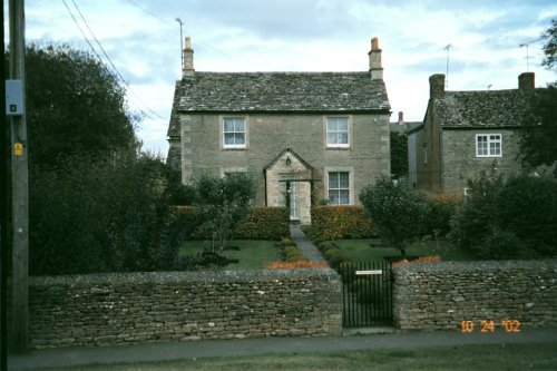 House and garden in Fairford, Gloucestershire