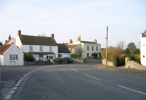 The Junction of Manor Road and Old Main Road, Pawlett, Somerset.